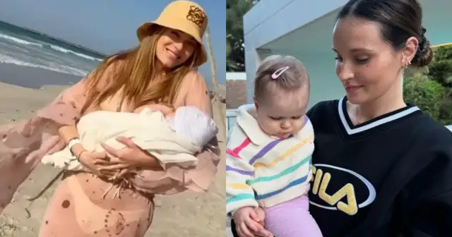 Dwie polskie celebrytki z dziećmi. Jedna na plaży z niemowlęciem, druga z córką. Ciekawe, jakie najdziwniejsze imiona dzieci polskich celebrytów i ich znaczenie odkryjemy.