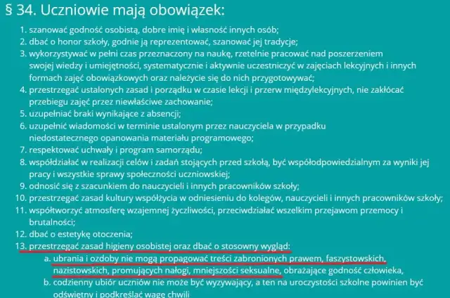 Czy szkoła może zakazać? Wygląd ucznia a Konstytucja i statut.