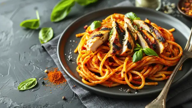 Makaron z pesto czerwonym: Smaczny i szybki przepis