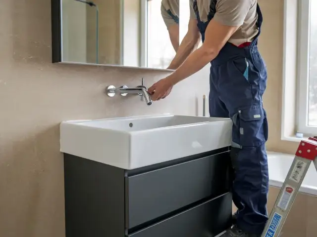 Montaż umywalki z szafką: Koszt od 250 zł. Poznaj ukryte pułapki!