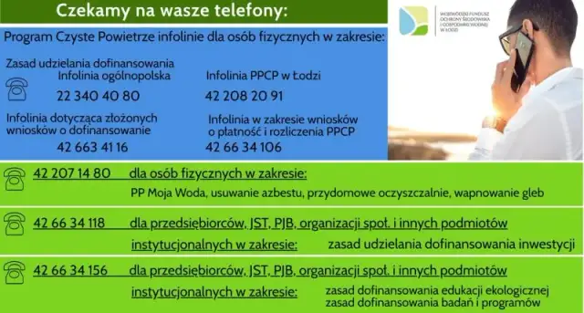 Czyste powietrze Łódź kontakt - jak uzyskać wsparcie i informacje