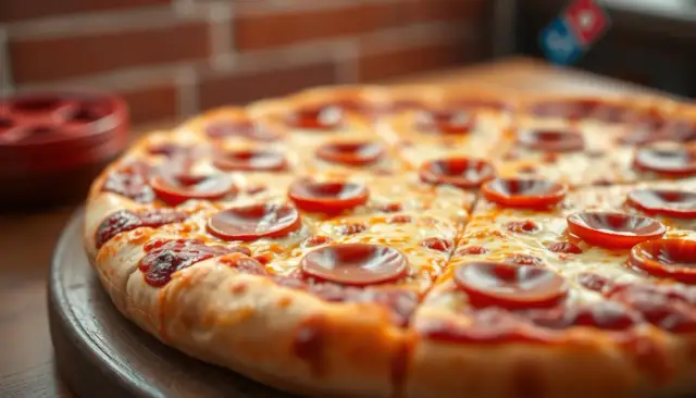 Pizza XXL Domino's: 37-40 cm, 10 kawałków. Czy to się opłaca?