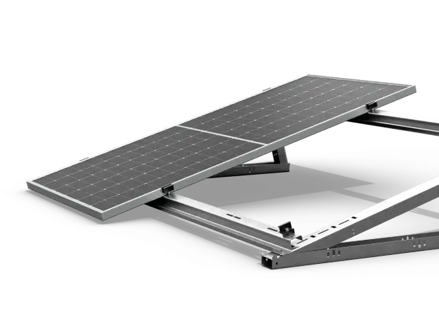 Metalowy stelaż pod panele fotowoltaiczne, pokazujący, jak zrobić stelaż pod panele fotowoltaiczne.