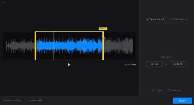 Przycinacz muzyki: Jak szybko edytować utwory audio online