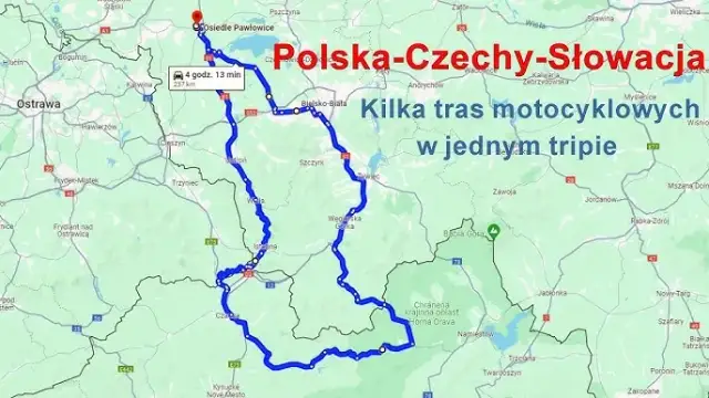 Trasy motocyklowe Czechy: Winkle, winnice i Pekelné doly bez winiety
