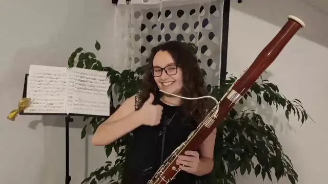  Fagot - instrument z bogatą, ciepłą barwą dźwięku i szeroką skalą