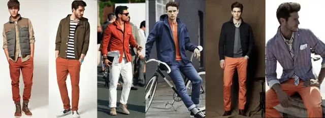 Jakie kolory bluzek do pomarańczowych spodni unikną modowej wpadki?