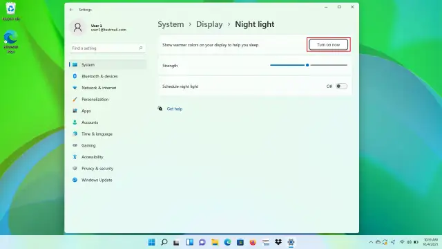 Włącz filtr niebieskiego światła w Windows 10: Lepszy sen i wzrok