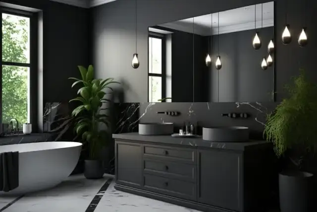 Grafitowa łazienka jakie dodatki - stwórz elegancką przestrzeń bez wysiłku