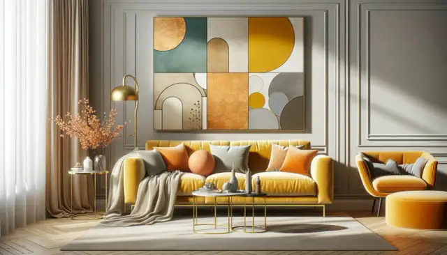 Jakie dodatki do musztardowej kanapy, aby stworzyć wyjątkowe wnętrze?