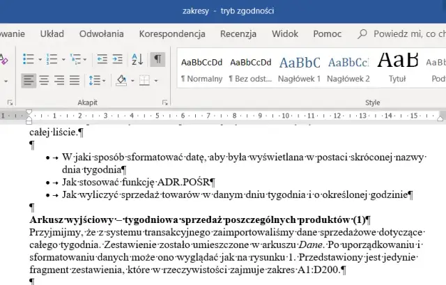 Znaczniki formatowania w Word – co oznaczają i jak je wykorzystać