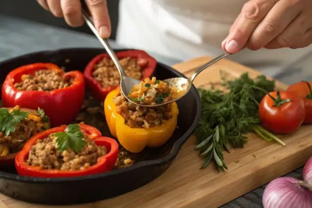 Faszerowane papryki z grilla: Sekret idealnego smaku i pieczenia