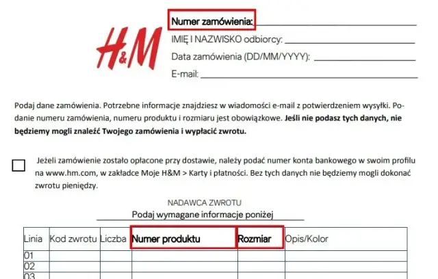 Jak łatwo dokonać zwrotu w HM - wszystkie sposoby i terminy zwrotów