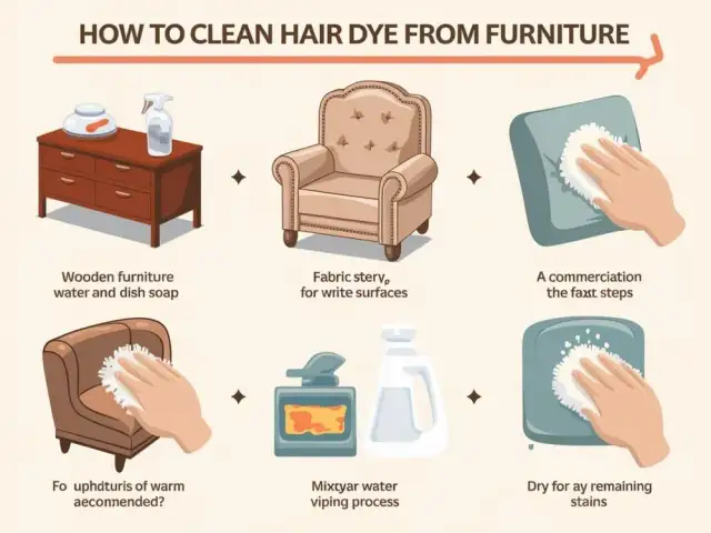 Jak usunąć farbę do włosów z mebli? Sprawdzone triki eksperta!