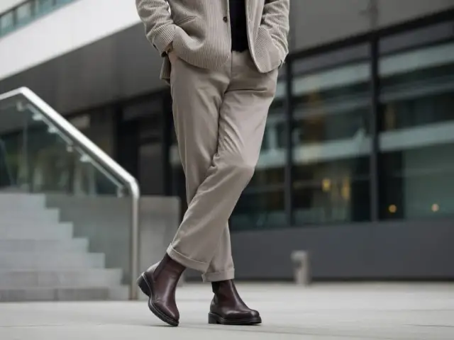 Spodnie do butów za kostkę: Jak nosić, by wyglądać smuklej?