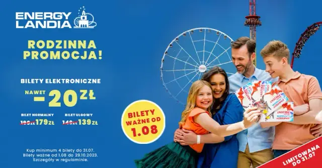 Ile kosztuje bilet rodzinny w Energylandii? Cennik i zniżki
