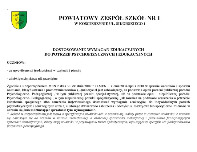 Dostosowanie wymagań edukacyjnych – klucz do sukcesu ucznia z trudnościami