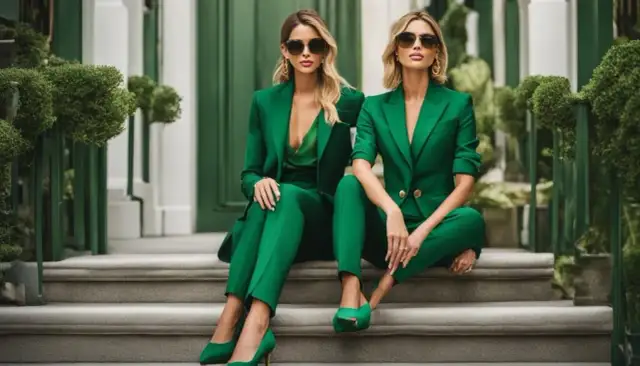 Jakie buty do zielonego garnituru damskiego, aby uniknąć modowej wpadki?