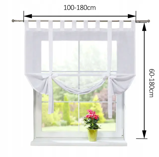 Firana jak roleta rzymska: Lekkość firany, funkcja rolety