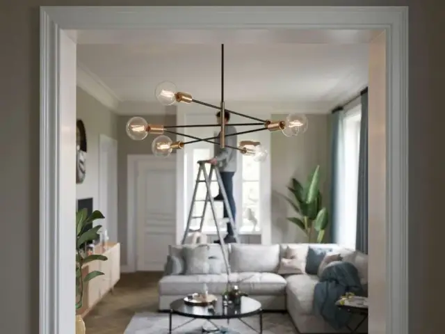 Jak zmienić żyrandol bez ryzyka uszkodzenia sufitu i sprzętu