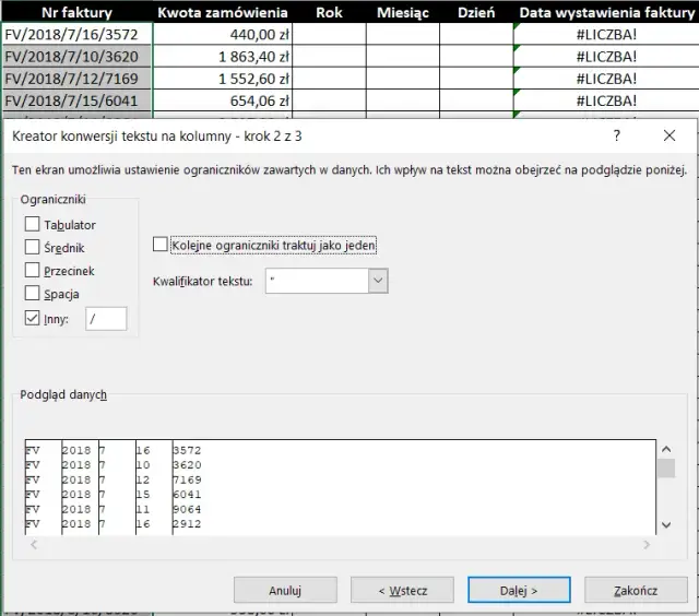 Jak podzielić kolumnę w Excelu i uniknąć najczęstszych błędów