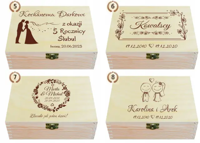 Grawerem prezent dla męża na rocznicę ślubu, który go wzruszy