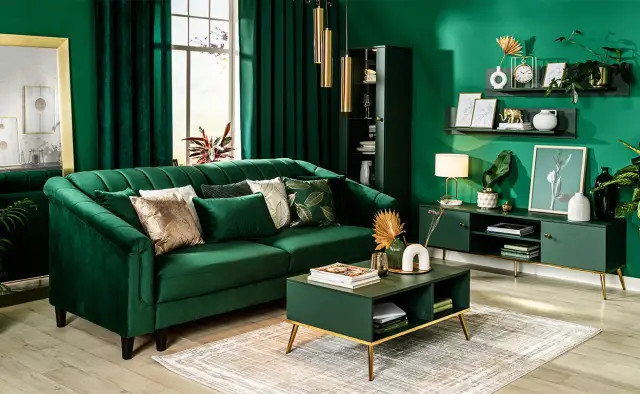 Jakie kolory pasują do zielonej kanapy? Odkryj najlepsze zestawienia