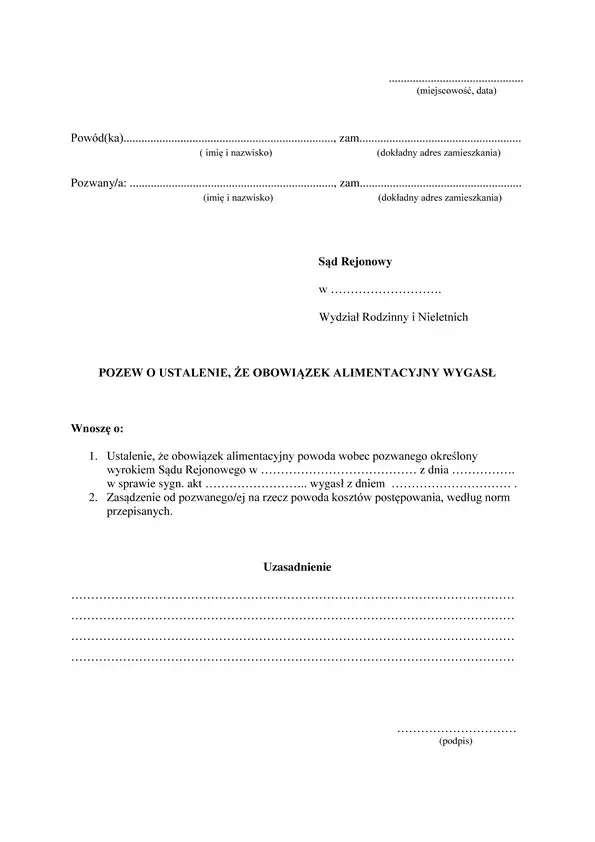 Pozew o uchylenie alimentów a wygaśnięcie obowiązku - co wybrać?