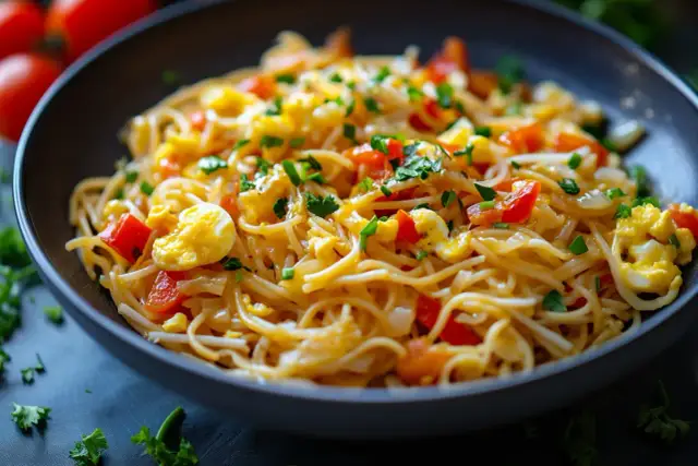 Gebratene Nudeln mit Ei: Nie wieder matschig! Das Turbo-Rezept