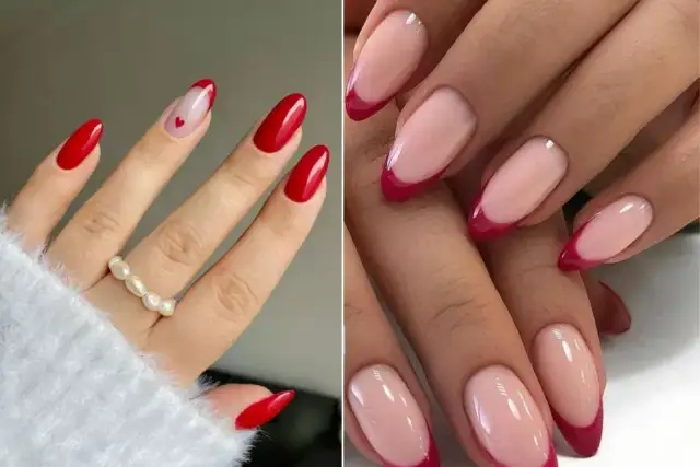 Inspírate con los mejores diseños de uñas rojas y blancas elegantes