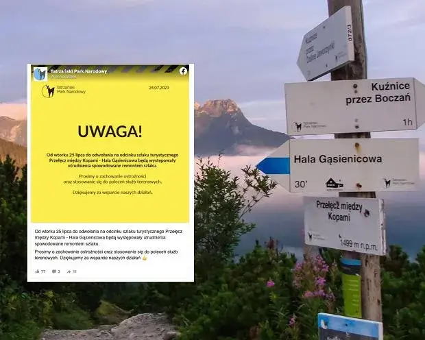 Które szlaki w Tatrach są zamknięte? Aktualne informacje TPN