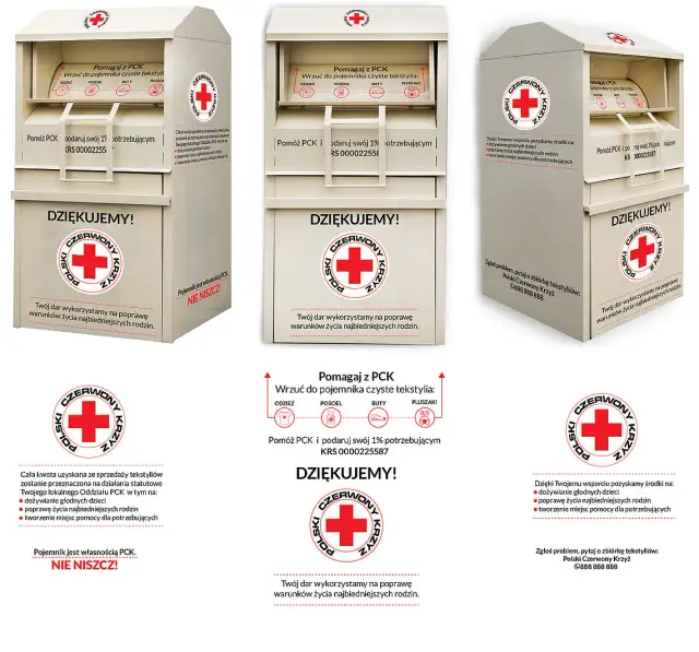 Lokalizacje pojemników PCK w Twojej okolicy - gdzie oddasz niepotrzebną odzież