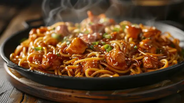 Kurczak w sosie sojowym z makaronem: Smaczny przepis