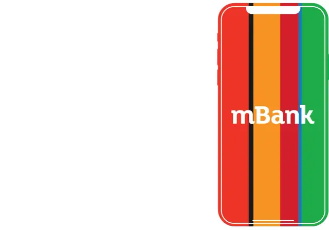Kolorowy telefon z logo mBank. Dowiedz się, jak wysłać potwierdzenie przelewu mBank.