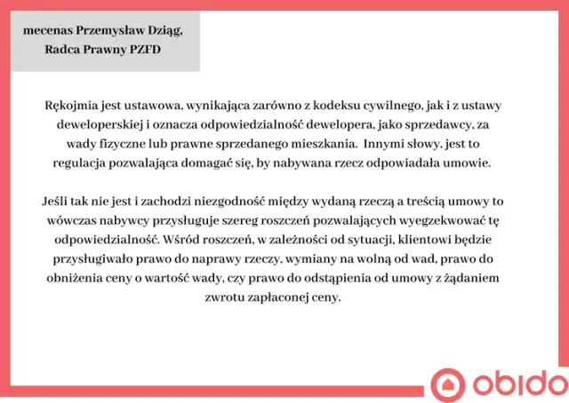 Rękojmia dewelopera: 5 lat ochrony. Co obejmuje i jak zgłosić wady?