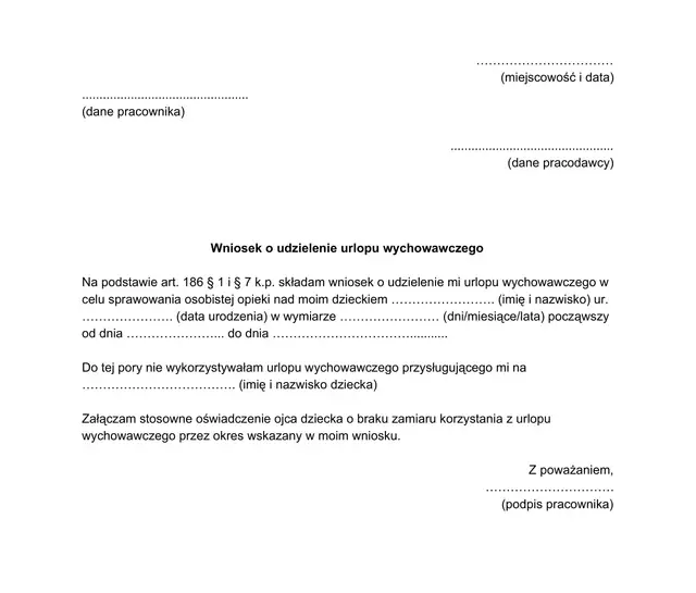 Urlop wychowawczy: dokumenty i terminy. Złóż wniosek bezbłędnie!
