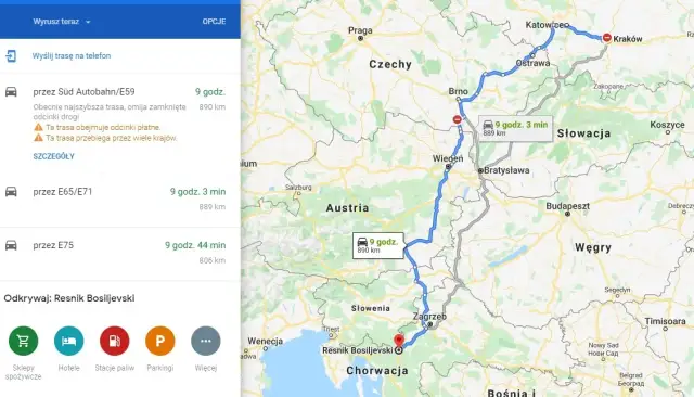 Makarska: Trasa idealna? Austria czy Węgry porównaj i oszczędź!