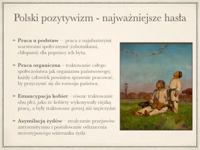 Hasła epoki pozytywizmu: Kluczowe idee, które zmieniły społeczeństwo
