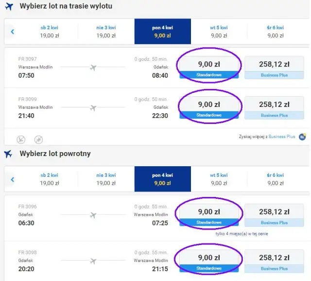 Ile kosztuje bilet lotniczy z warszawy do gdańska? Sprawdź ceny!