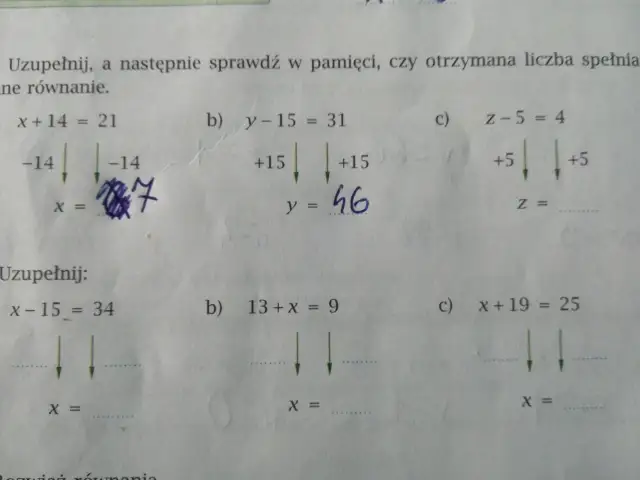 Rozwiąż równanie i sprawdź, czy spełnia je liczba naturalna