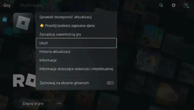 Jak odinstalować grę na PS5 i nie stracić zapisów danych