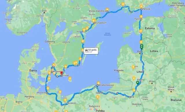 Ile km przez Bałtyk do Szwecji? Zaskakujące odległości i trasy