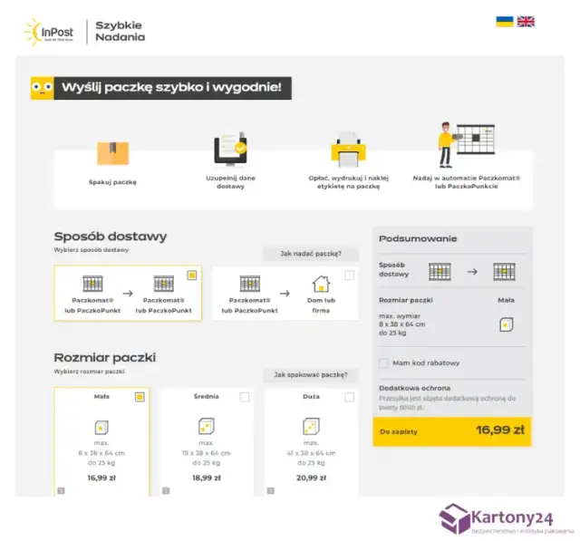 Aplikacja InPost: Nadawanie paczek krok po kroku (bez etykiety)