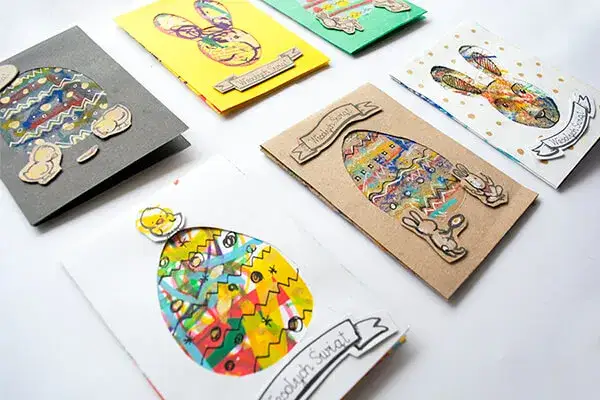 Wielkanocne kartki DIY: Darmowe szablony i instrukcje krok po kroku