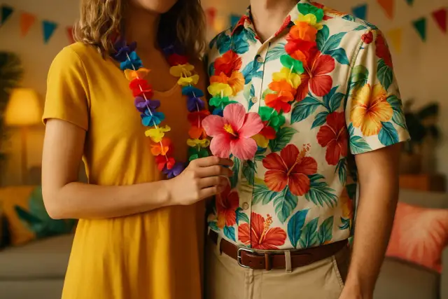 Hawajska impreza: Jak ubrać się stylowo? Poradnik dla niej i dla niego
