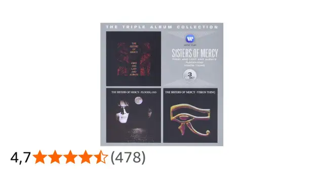Kolekcja 3 CD "The Sisters of Mercy" zawiera albumy "First and Last and Always", "Floodland" i "Vision Thing".