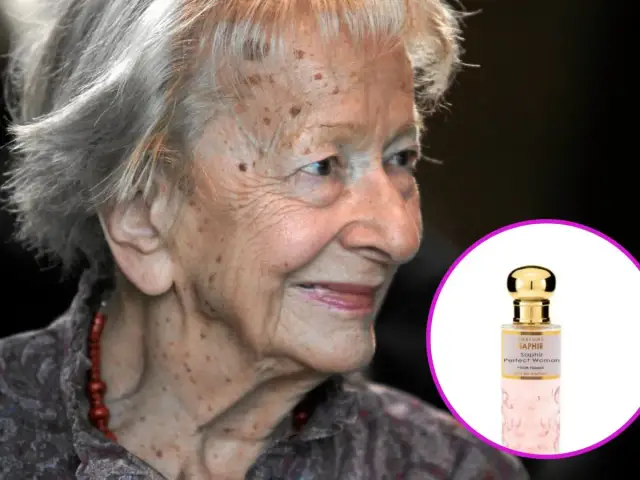 Portret kobiecy Szymborska, z subtelnym zapachem perfum Saphir Perfect Woman.