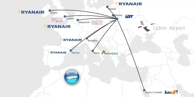 Dokąd polecisz z Lublina? Siatka połączeń LUZ czeka!