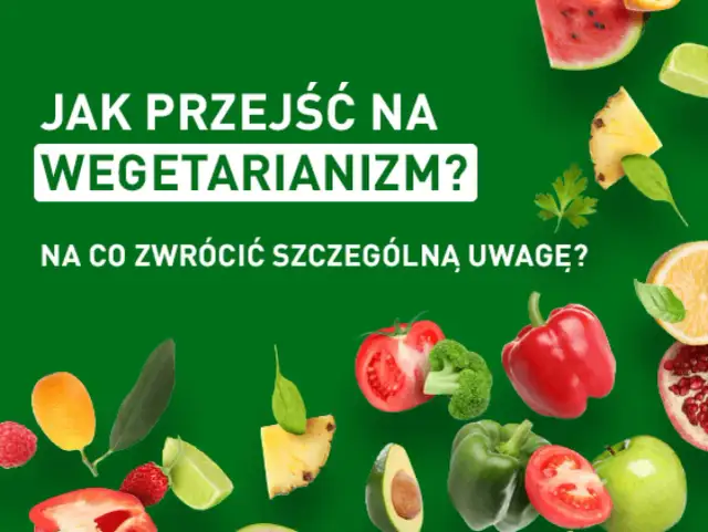Jak przejść na dietę wegetariańską? Kolorowe owoce i warzywa zachęcają do zdrowego stylu życia.