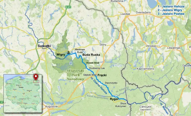 Czarna Hańcza spływ kajakowy mapa – uniknij problemów w trakcie wyprawy